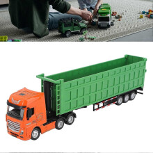 1:50 Skala Gjuten Modell Lastbil Leksaks Statisk Modellbil Dumper För Barn Barn Pojkar Presenter Grön
