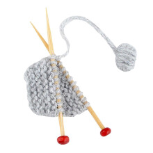 1:6 Scale Dollhouse Knitting Sweater Model Toy Favors Supplies for Gifts Gray