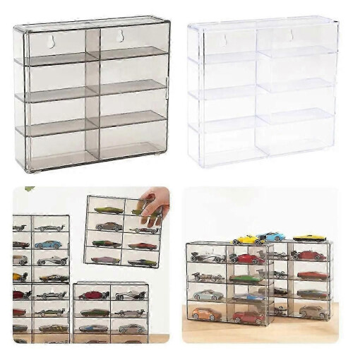 1:64 för Hot Wheel Display Box Bilmodell Leksaksskåp Rack B 1