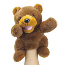 Marioneta de mano de oso con boca articulada de 2,5 m - Marioneta interactiva de animal para que los