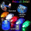 100 pezzi di luci a LED per dita, luci luminose per dita, anelli per dita, bastoncini luminosi, piccoli 2