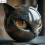 Luxury Black Cat Stone Sculpture 1
