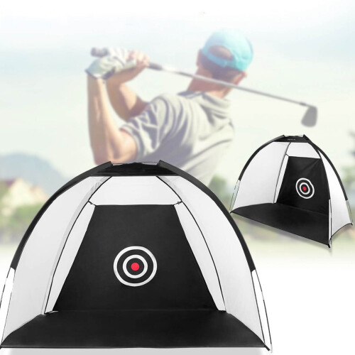 (Black) 1m Folding Golf Training Net Golf Practice Net Aiming Target Golf Accessories 2
