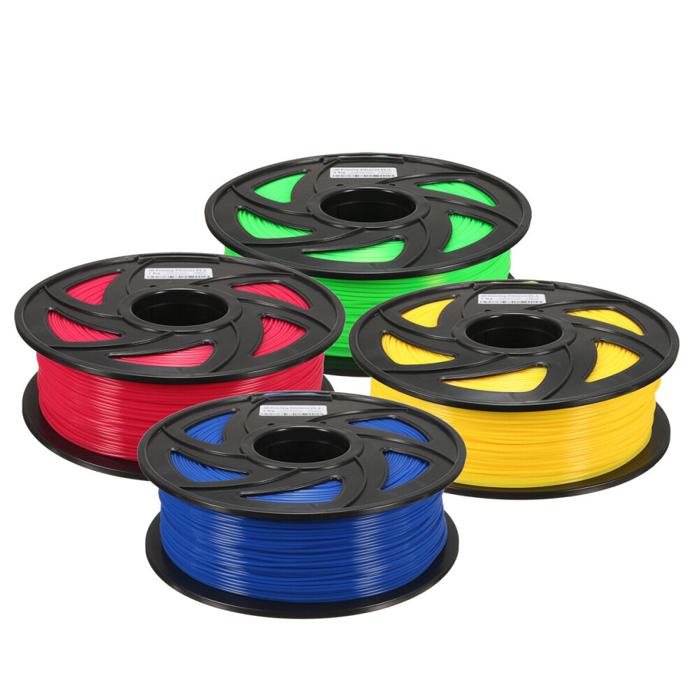 (Yellow) 1.75mm 1KG PLA Transparent Red/Blue/Green/Yellow Filament For 3D Printer RepRap