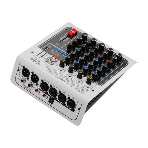 (EU plug) 6-Channel Audio Mixer Mixing Console 2