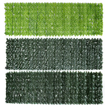 (Green dill leaves) 100x300CM Artificial Privacy Fence Screening Roll Garden Ivy Leaf Hedge Fence For Outdoor Indoor Patio Decoration Yard