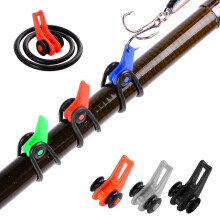 (Black) 10Pcs ABS Fishing Hook Holder Keeper Lures Fishhook Safe Keeping Pike Carp Fishing Accessories Tackle For Fishing Rod