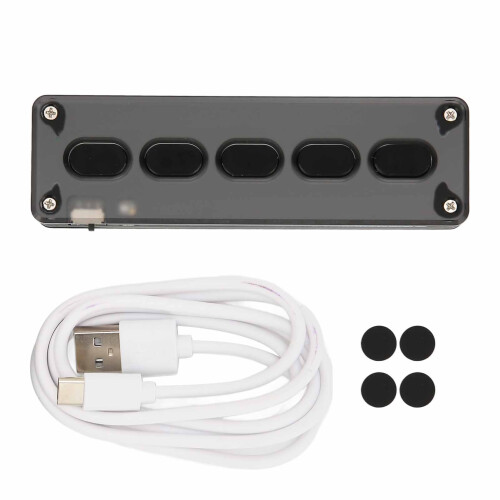 Mini teclado de 5 teclas programable, 200 mAh, negro 1