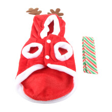Weihnachtliche Flanell-Haustierkleidung Rot XS-2XL 47-114 g
