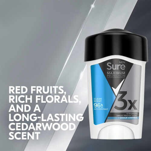 Sure Sure Maximum Protection Clean Scent Cream 45ml 2