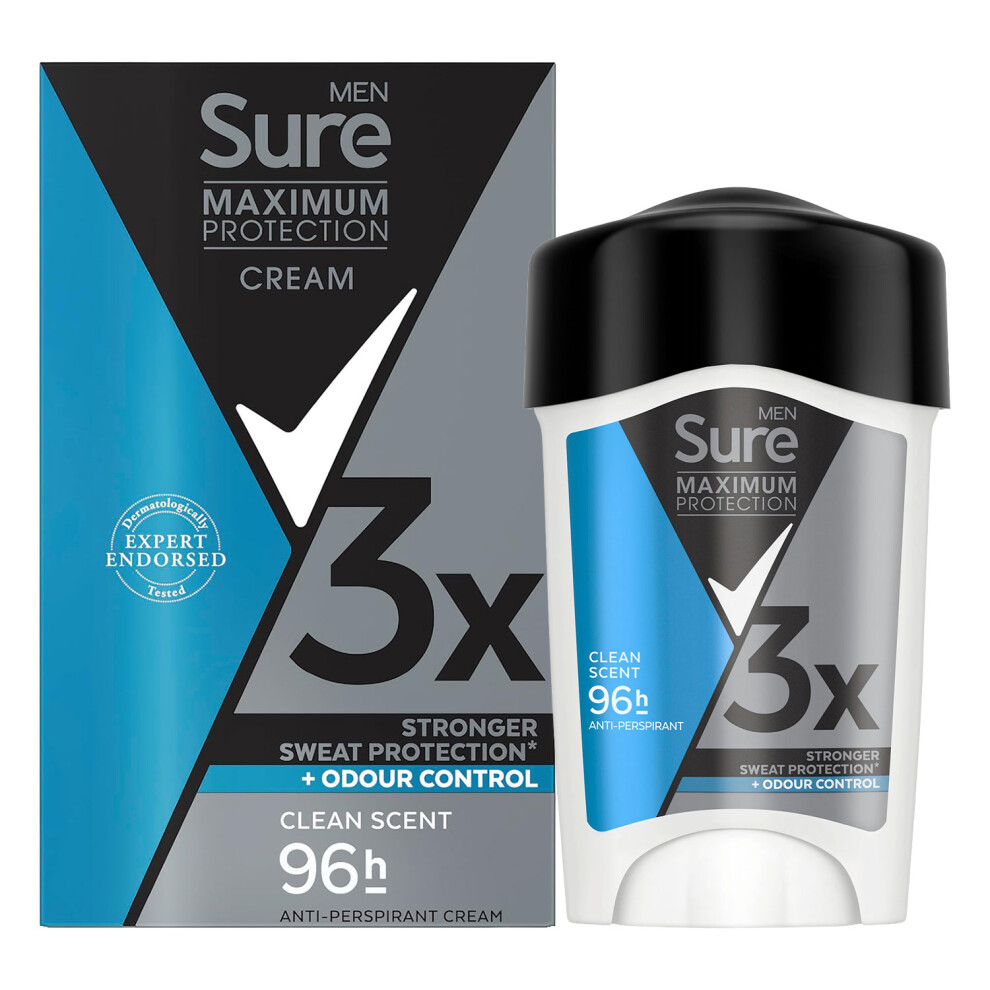 Sure Maximum Protection Clean Scent Cream 45ml