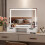 ELECWISH Large LED Lighted Hollywood Mirror Vanity Make up Mirror with 2 Drawer 9