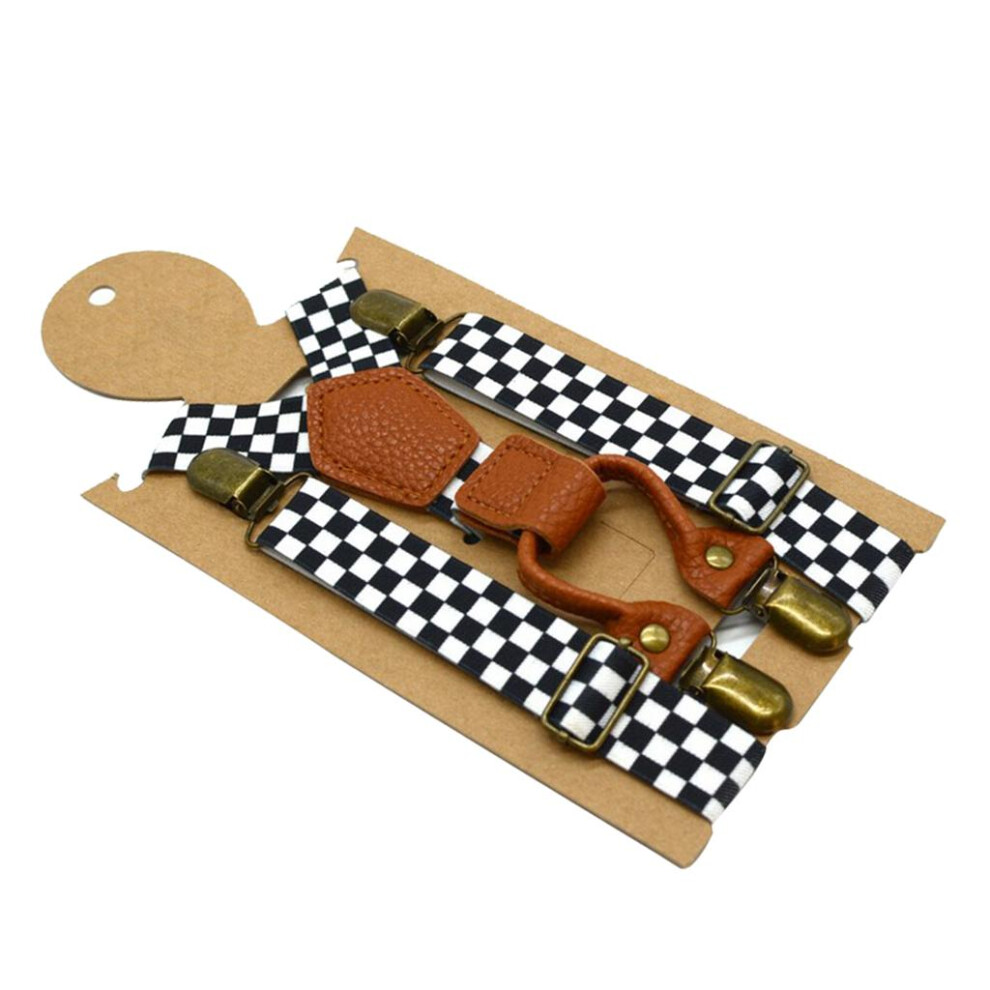 X Shape Suspender Adjustable Heavy Duty Strap Stretchy with 4 Clips