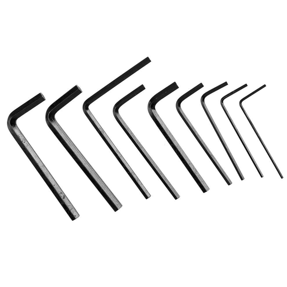 9Pcs Guitar Hex Wrench Metal Hex Key Flat End 9121376406584
