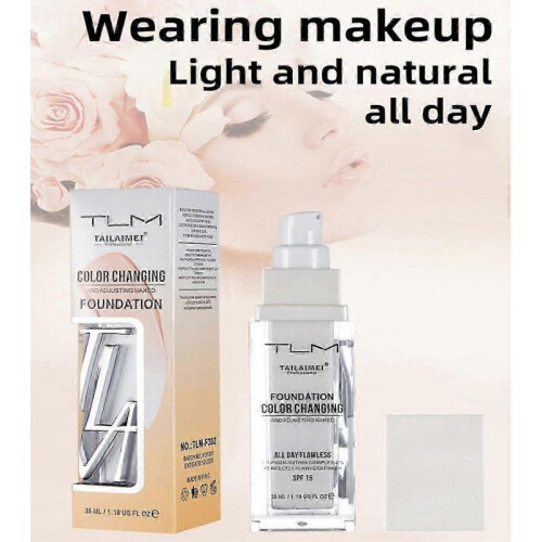Colour Changing Liquid Foundation Hides Wrinkles & Lines, Color Changing 1