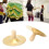 2 Pcs Kid Cymbals Copper Wood Handle Belly Dancing 12