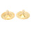 2 Pcs Kid Cymbals Copper Wood Handle Belly Dancing 10