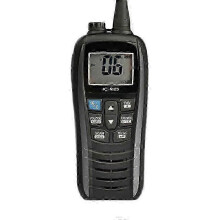 IC-M25 VHF Marine Radio Waterproof Transceiver Floats in Water,Black