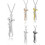 (silver)1PCS Couples necklace, hug necklace, couples gift 1
