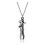 (silver black)1PCS Couples necklace, hug necklace, couples gift 1