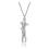 (silver)1PCS Couples necklace, hug necklace, couples gift 2