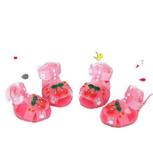 (2)4PCS Summer Dog Clothing Sandals Non-slip Breathable Trendy Rain Boots Waterproof