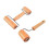 Rolling Sticks 2 Pcs Dough Roller for Pizza And Bread Preparation Wood 1