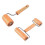 Rolling Sticks 2 Pcs Dough Roller for Pizza And Bread Preparation Wood 3