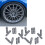 20pcs Wheel Conversion Stud 50mm Length 33mm Shank 12