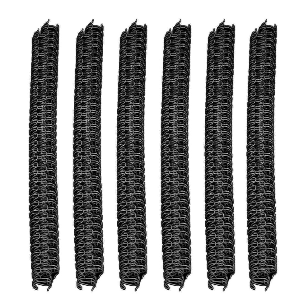 100Pcs Double Loop Wire Binding Spines 34 Teeth Black