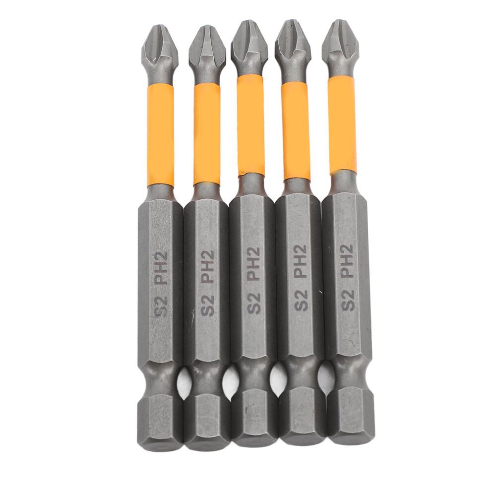 5PCS Cross Screwdriver Bits S2 Alloy Steel Impact