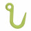 Large Opening Lifting Hook 2T Load Bearing Alloy 1