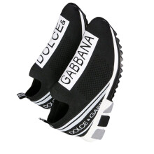 (Black, UK6/EUER39) Men Womens Knit Speed Runner Shoes Trainer Sneaker