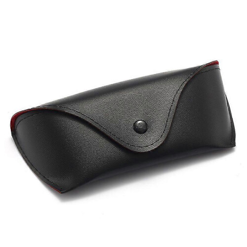 (glossy case) Fashionable black sunglasses case, portable eyewear case 1