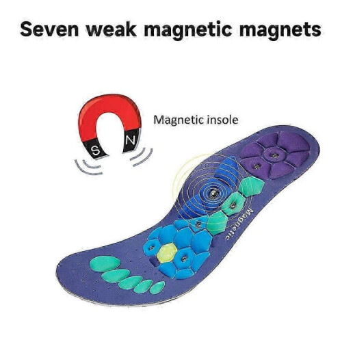 (L) Magnetic Therapy Acupressure Insoles, Arch Support and Work Boots Insoles 2