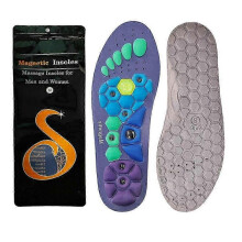 (L) Magnetic Therapy Acupressure Insoles, Arch Support and Work Boots Insoles