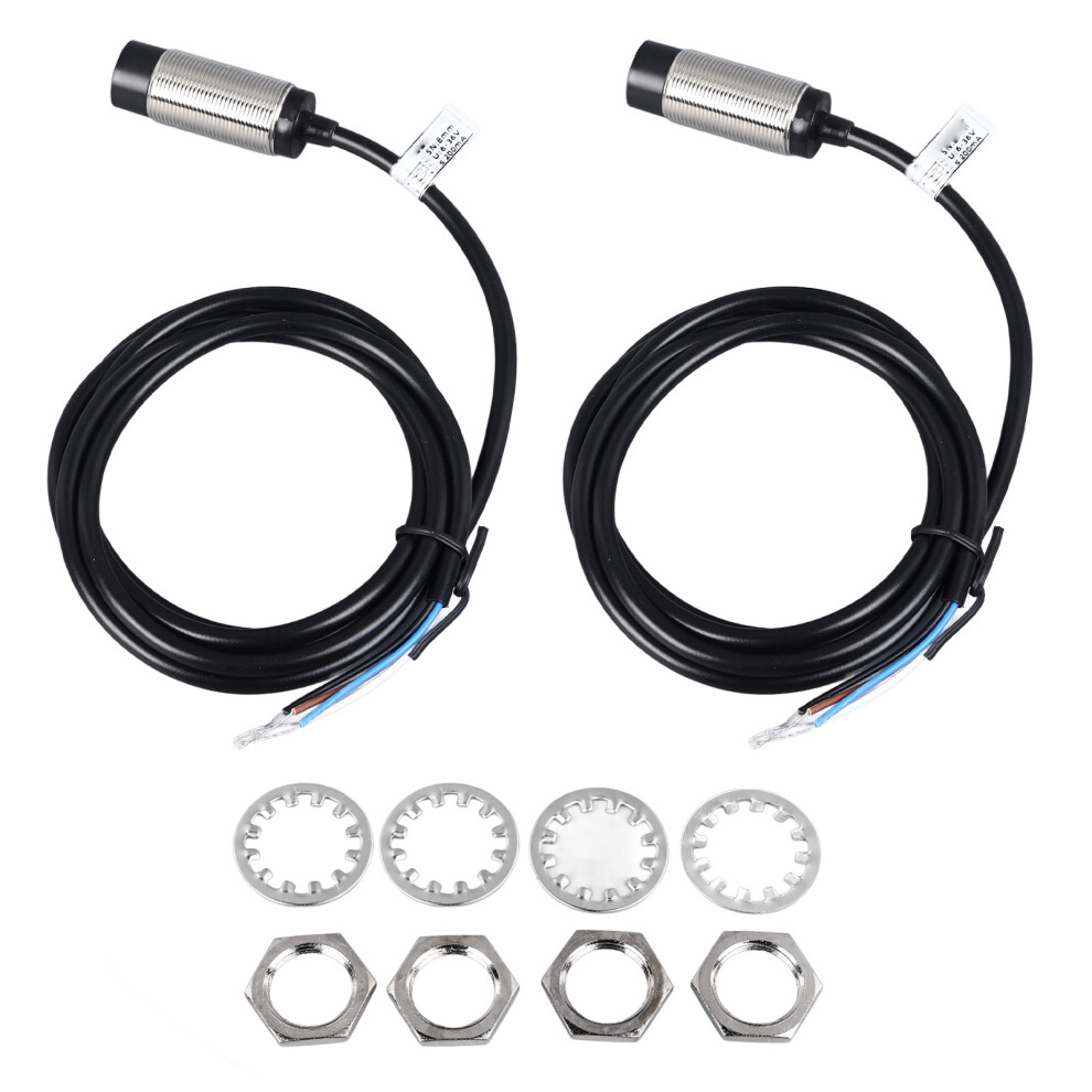 2 Pcs Inductive Proximity Sensor 8mm Detecting