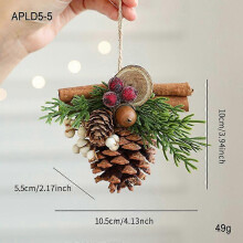 (Pinecone Ornament, brown) Holiday Ornaments Christmas Bells, Bows, Pinecones, Bells, Christmas Tree Decorations
