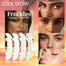 (1) Party Freckles Stickers Hot Stamping Gold & Silver 8-Pack