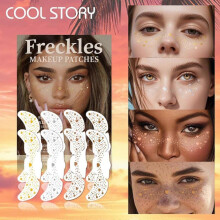 (4) Party Freckles Stickers Hot Stamping Gold & Silver 8-Pack