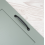 Matt Black D-Bar Cabinet Handle 128mm Dark Rounded Curved 4