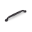 Matt Black D-Bar Cabinet Handle 128mm Dark Rounded Curved 1