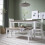 Noa and Nani Canterbury Hallway Bench Entryway Medium in White and Dark Pine 3