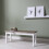 Noa and Nani Canterbury Hallway Bench Entryway Medium in White and Dark Pine 1