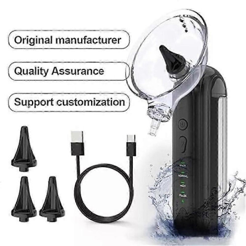 (Black) Earclean Pro,Electric Ear Cleaner 1