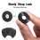 12Pcs Black Rubber Guitar Strap Washer Set Non 15