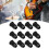 12Pcs Guitar Ferrules String Cap Mounting Buckle 11