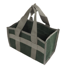 Bolsa de herramientas para electricista de gran capacidad lona impermeable 29x17x17cm verde