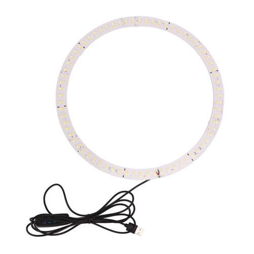 29cm USB Powered Circle LED Light Wick 3200K-5600K Adjustable Brightness 1