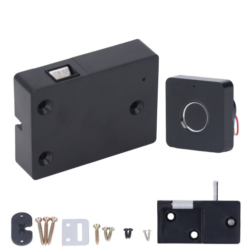 360 Smart Fingerprint Drawer Lock with USB Backup & Breathing Light 1